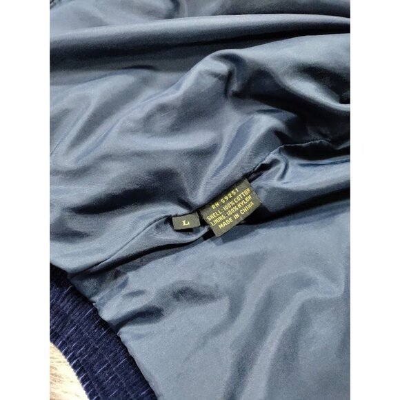 Abvien 100% Cotton Long Sleeve Corduroy Sweater & Pants 2 Pcs Blue Women"s L VTG - Picture 12 of 16